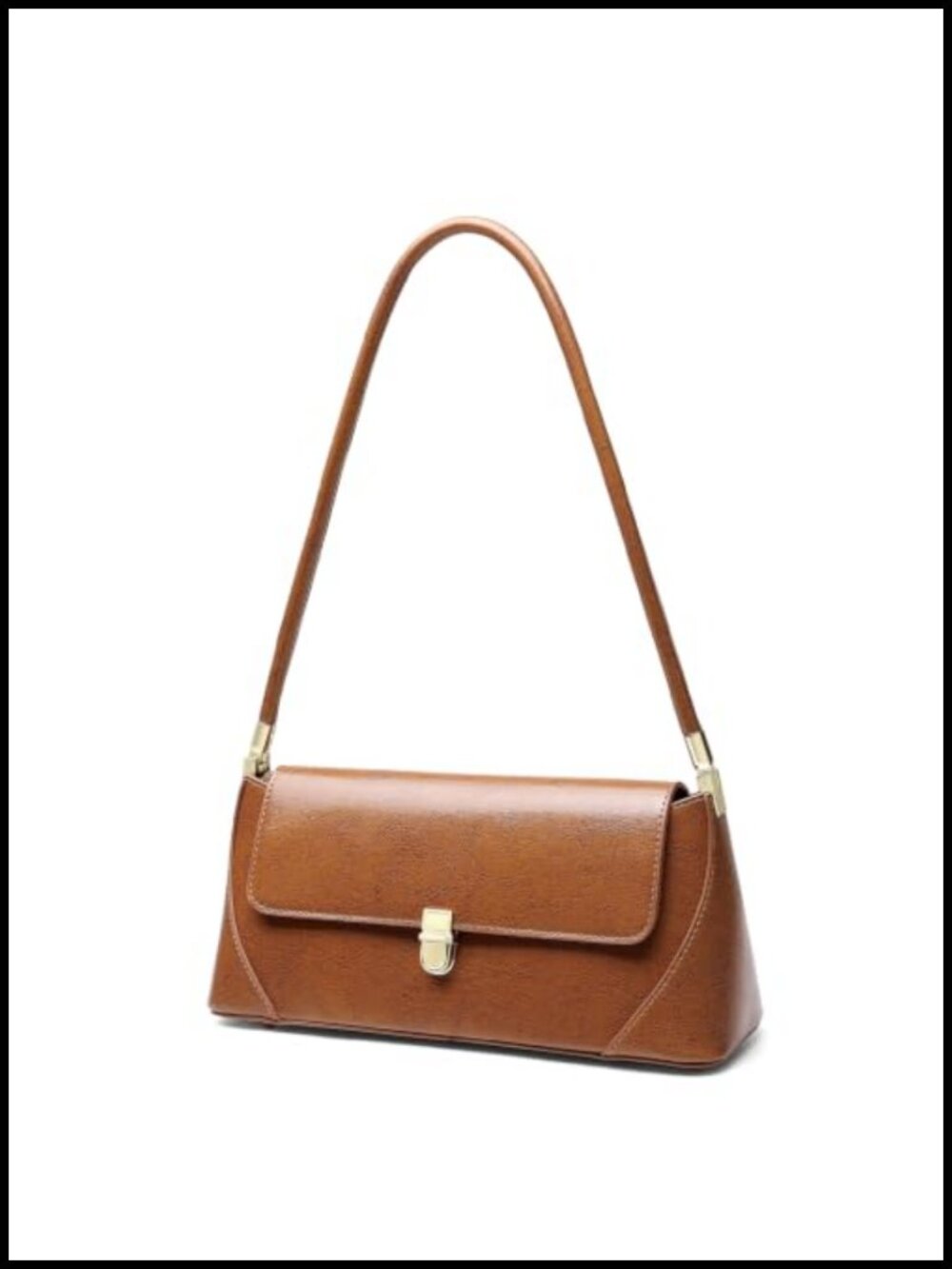 Genuine Leather Shoulder Bag RFID Anti-Theft Hobo Crossbody Work